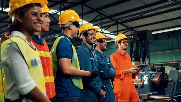 Our team working at the facility